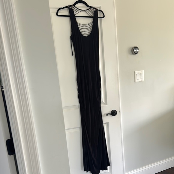 Sky Dresses & Skirts - Sky black Sleeveless Scoop Neck Gown